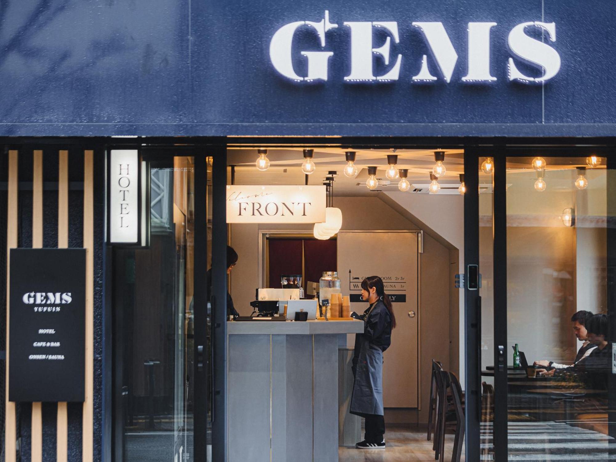 Gems Yufuin Hotel And Spa Cafe Bar Ngoại thất bức ảnh